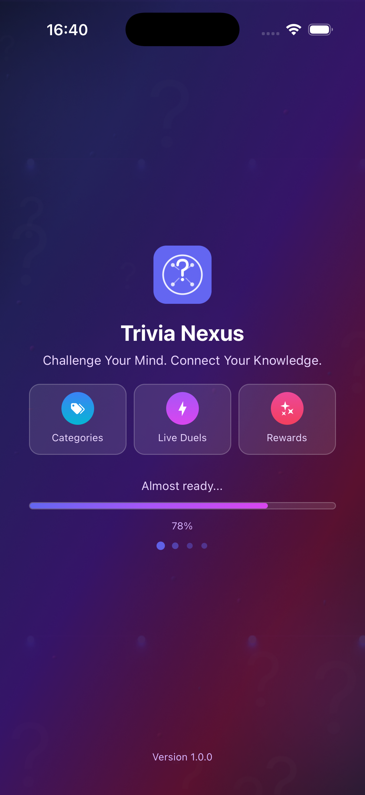 Splash — Brand moment before you jump in.